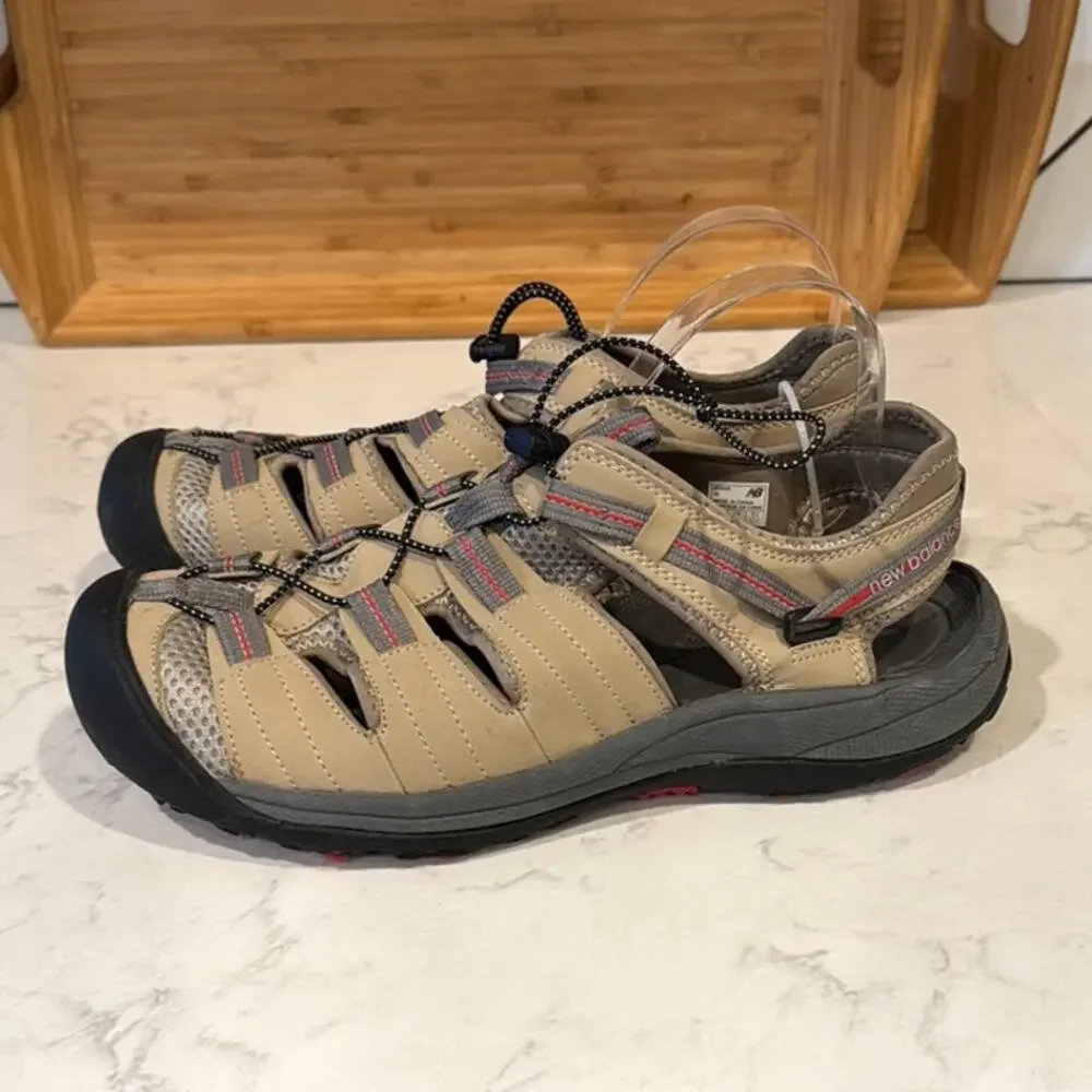New Balance Mens Appalachian Closed Toe Hiking Sandals Tan - Size 9